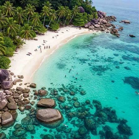 Tropical island beach in Andaman